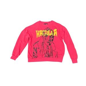 Hacula excellent condition pink sweatshirt cotton, size xl